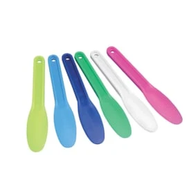P+ Spatel recht kunststof assortiment /6st