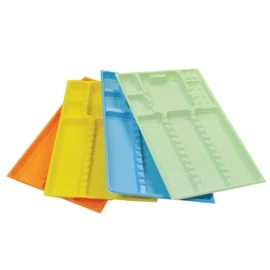 P+ Instrumenten Trays Groen 18x28cm /50st